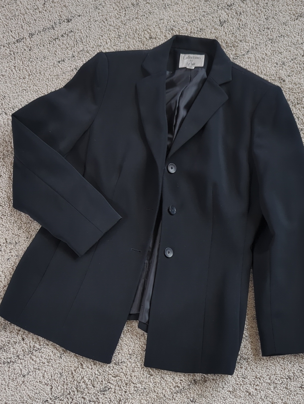 Le Suit Black Women's Tailored Blazer Jacket
